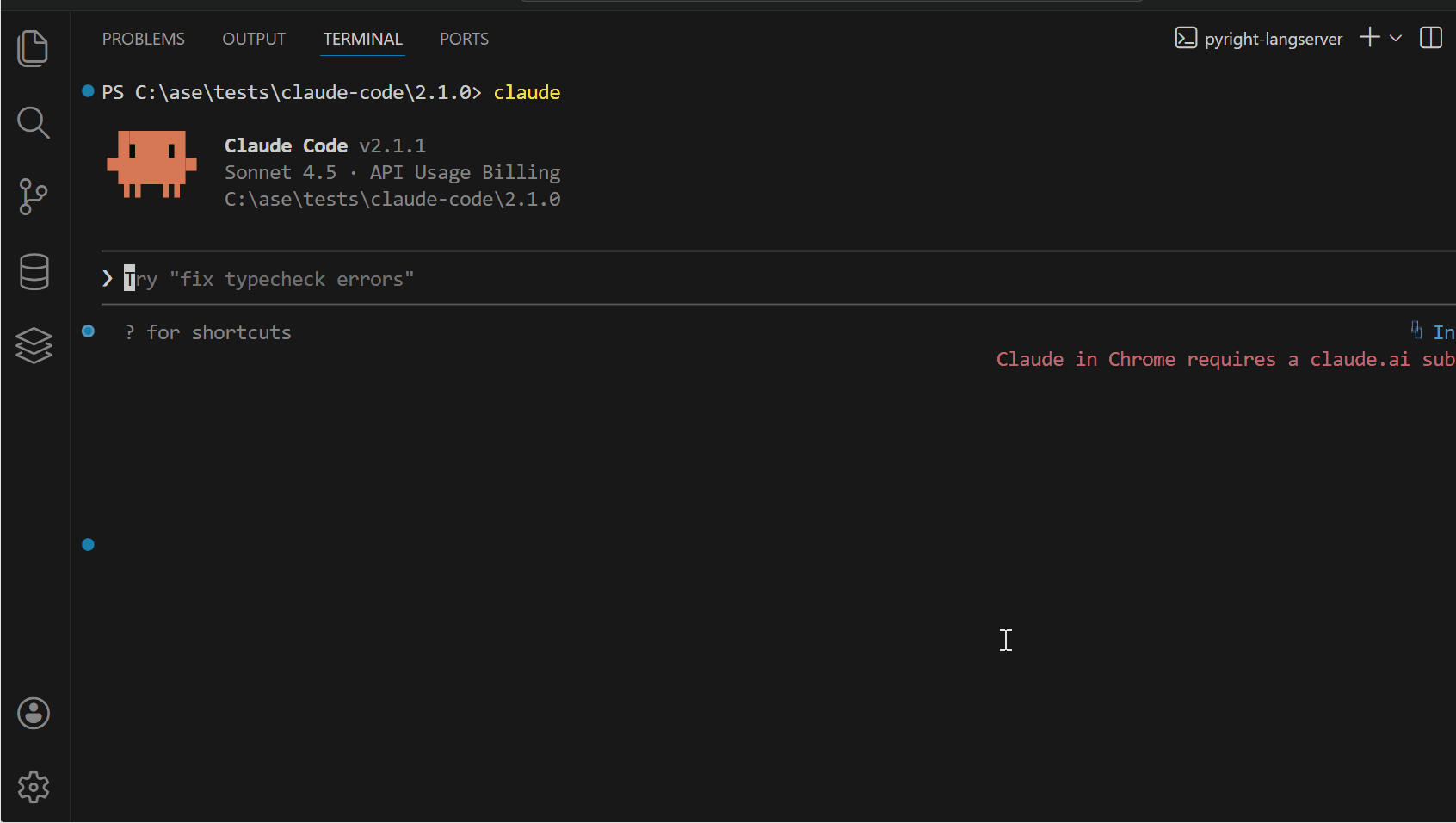 Animated demo of Claude Code running in a terminal